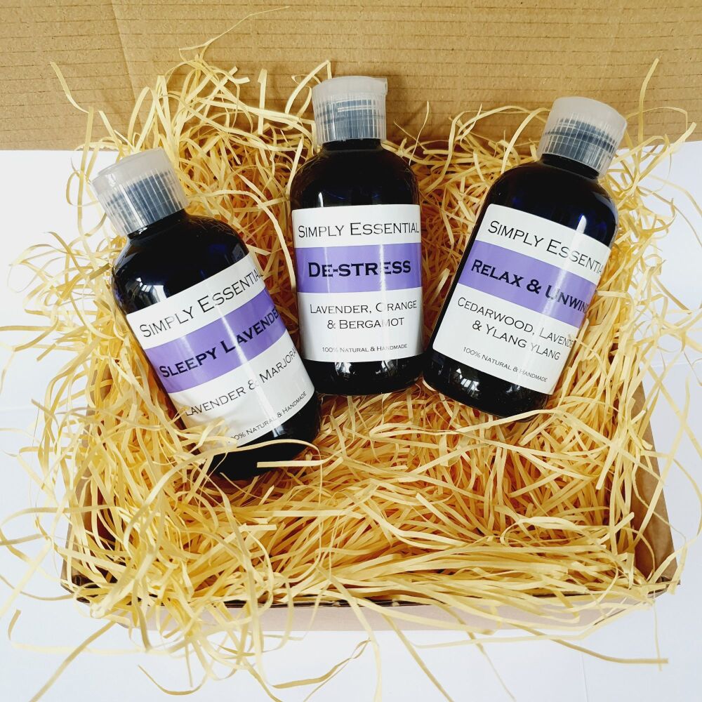 Relaxing Massage oil gift set box - Escape the Everyday Massage Oil Set