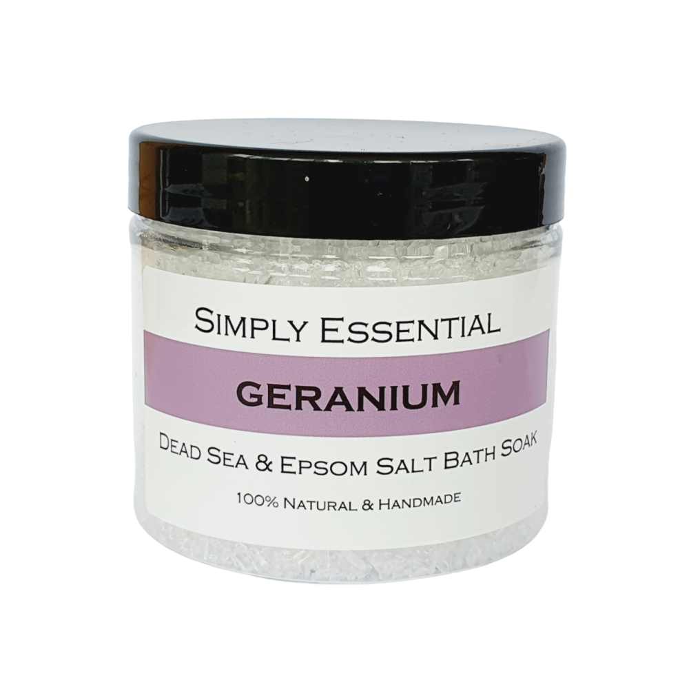 GERANIUM Dead Sea & Epsom Bath Salts 225g