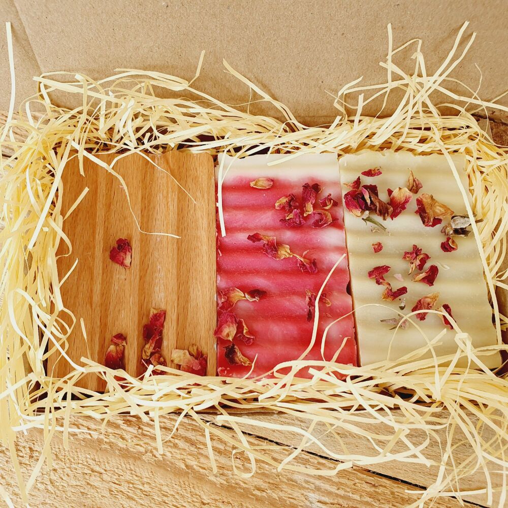 Ultimate Radiance soap gift: Nourish & Glow (Rosehip, Argan & Soap Dish)