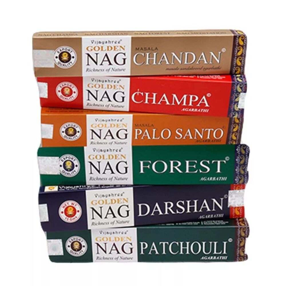 3 Mixed Packs of Golden Nag incense sticks