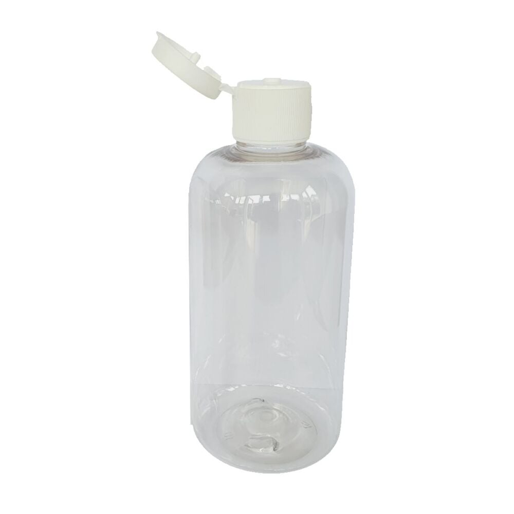 Empty Hinged Flip top bottles 250ml - WHITE