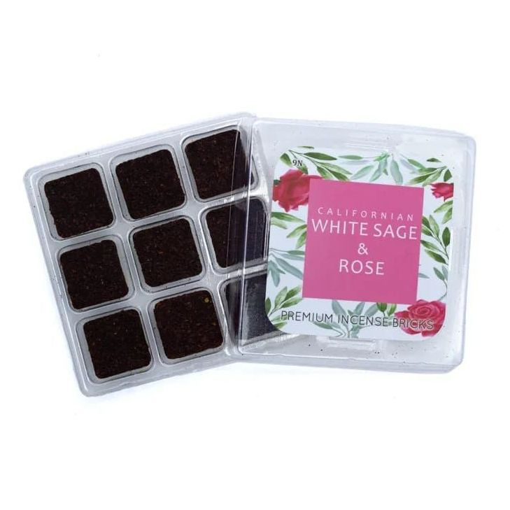 Aromafume Incense Bricks - White Sage & Rose