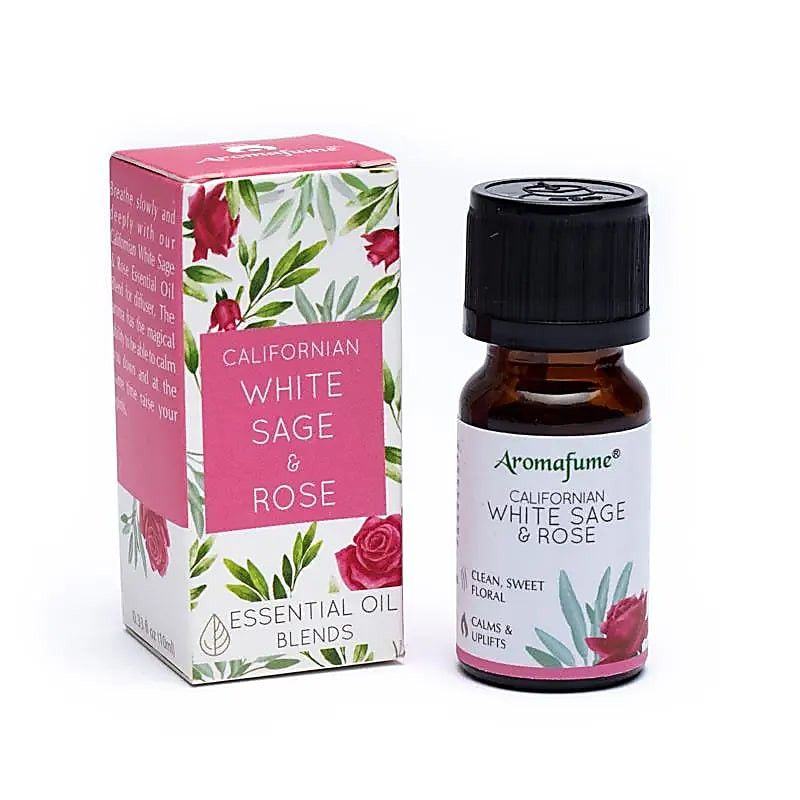 White Sage & Rose Aromafume Essential Oil Blend 10ml