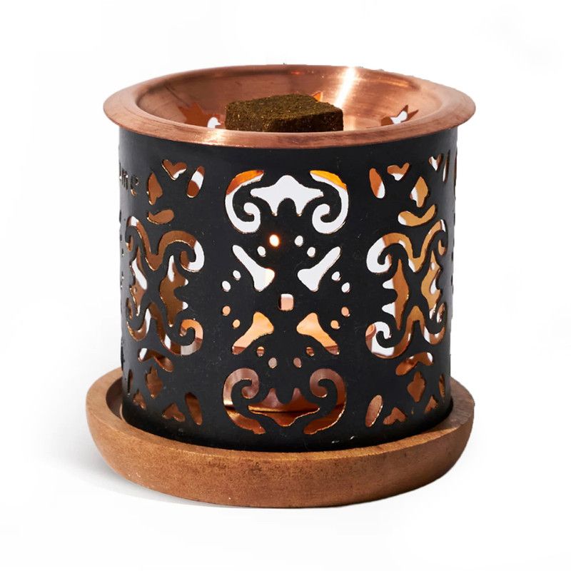 Aromafume incense diffuser with Wooden coaster - Taj