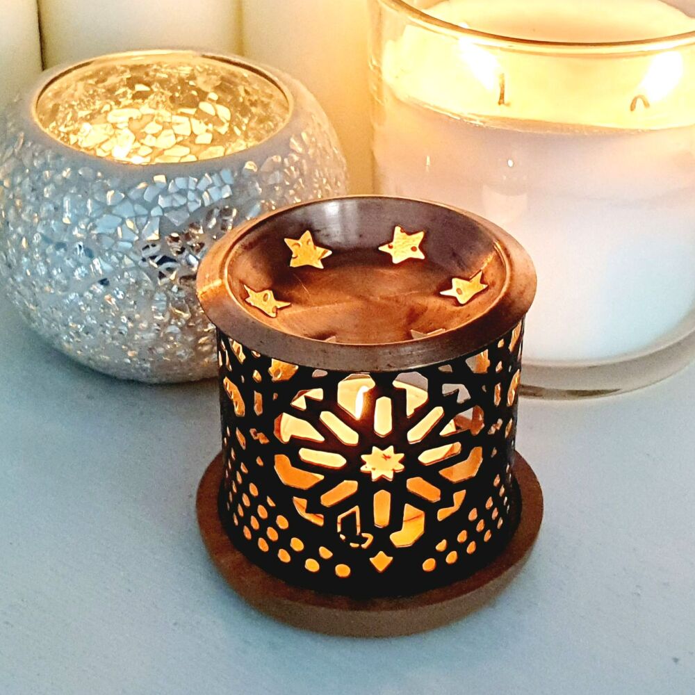 Aromafume Incense Brick diffuser with Wooden coaster - Oriental