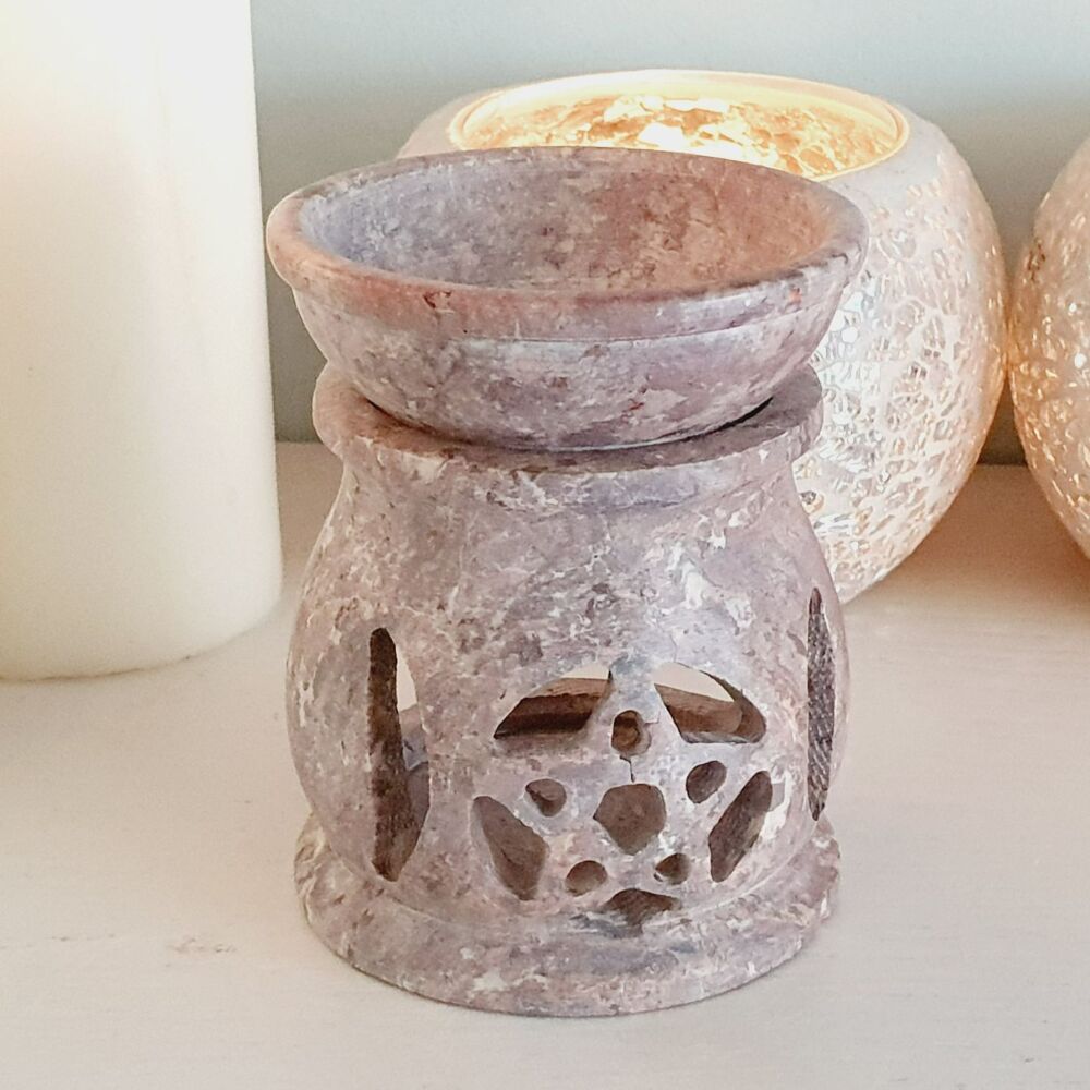 Pentagram Soapstone Oil Burner