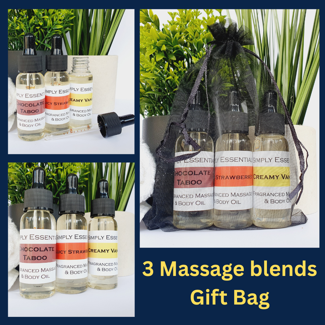 Sweet Treat Massage oil Gift set - Bag of 3 blends