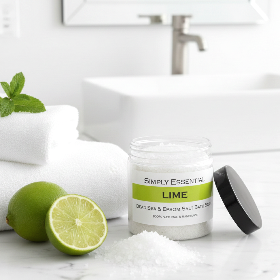 LIME Bath Salts with Dead Sea & Epsom salts 225g