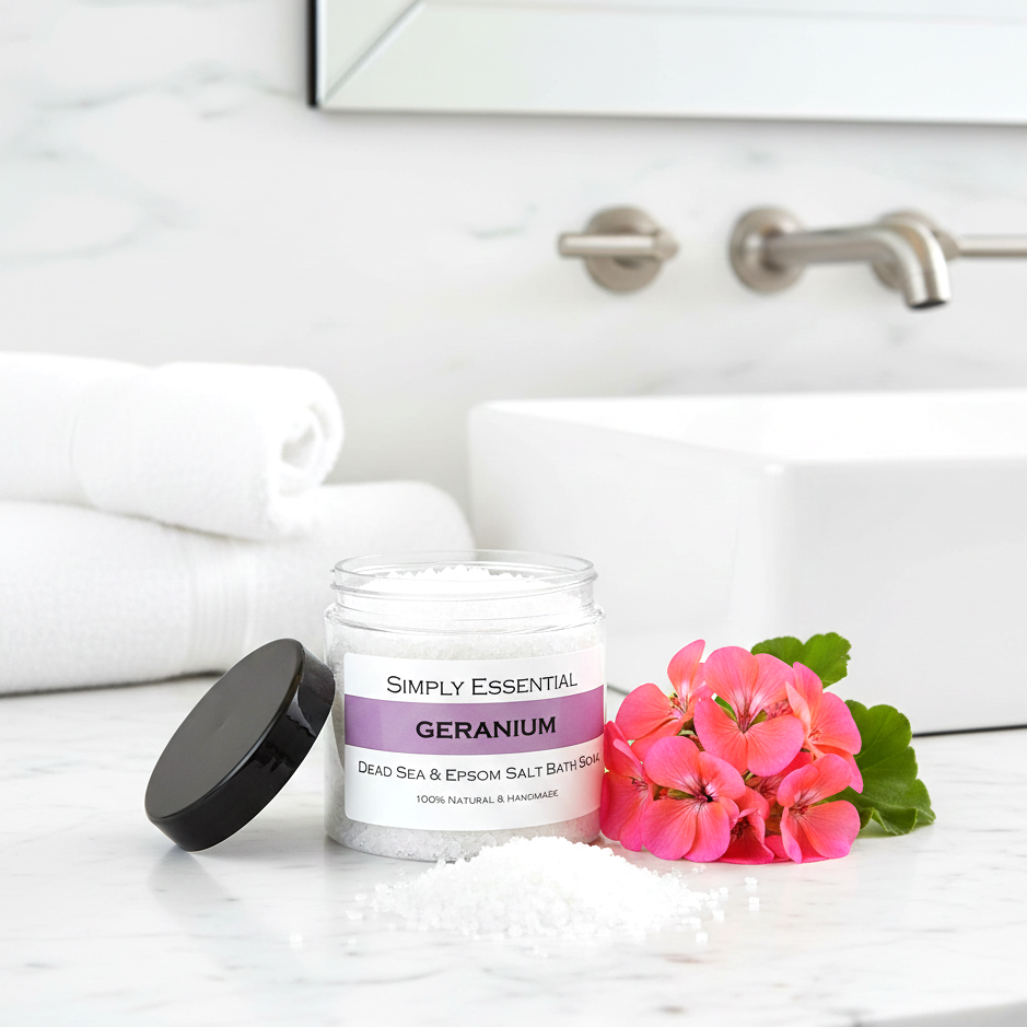 GERANIUM Dead Sea & Epsom Bath Salts 225g