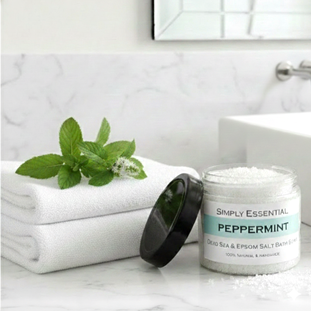 PEPPERMINT Dead Sea & Epsom Bath Salts 225g