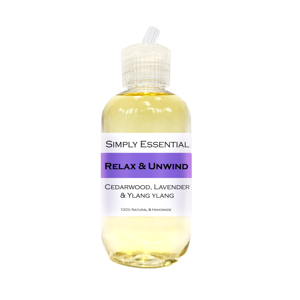 RELAX & UNWIND MASSAGE OIL with Cedarwood, Lavender & Ylang ylang 100ml