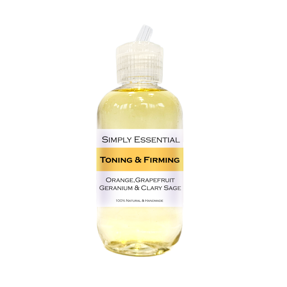 TONING & FIRMING MASSAGE OIL with Orange, Grapefruit, Geranium & Clary Sage 100ml