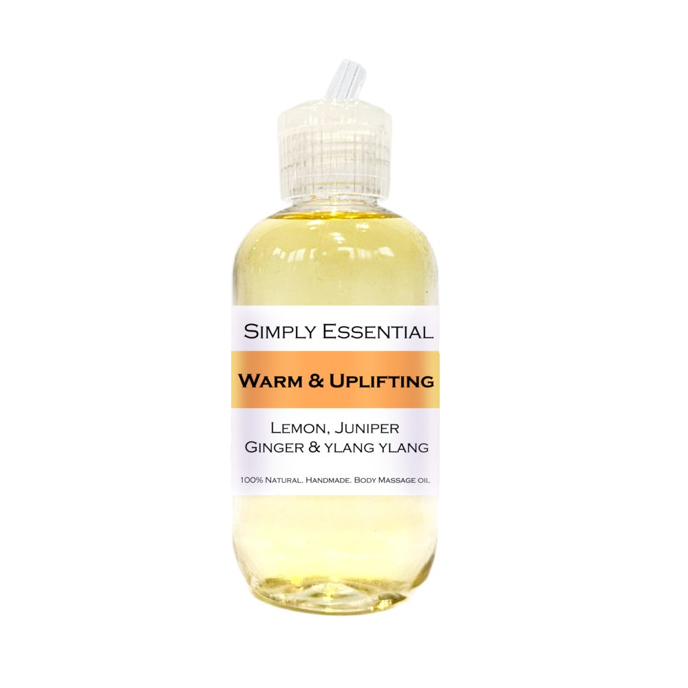WARM & UPLIFTING MASSAGE OIL with Lemon, Juniperberry, Ginger & Ylang ylang 100ml
