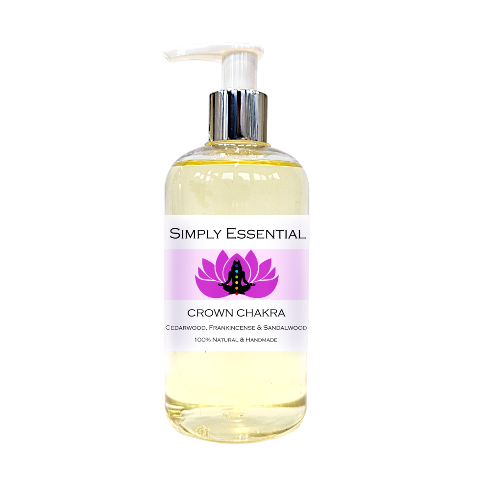 CROWN CHAKRA MASSAGE OIL with Cedarwood, Frankincense and Sandalwood 250ml