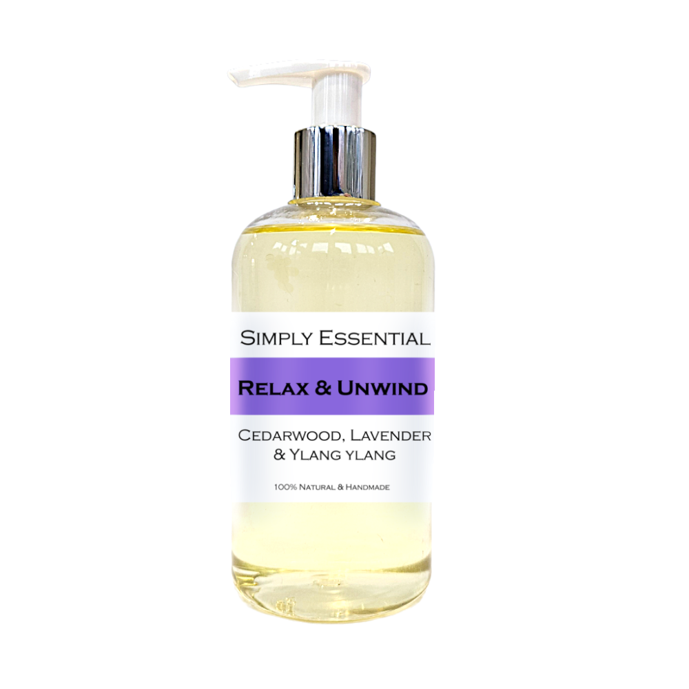 RELAX & UNWIND MASSAGE OIL with Cedarwood, Lavender & Ylang ylang 250ml