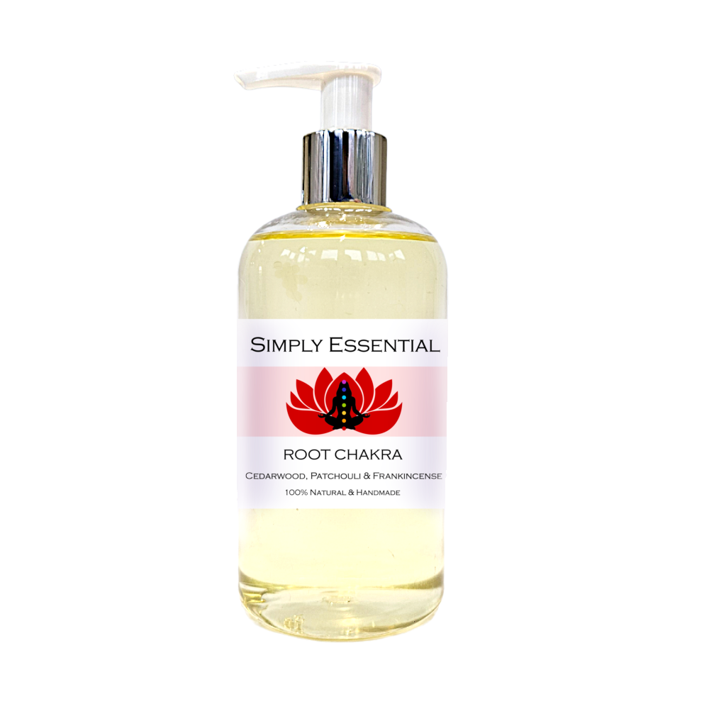 ROOT CHAKRA MASSAGE OIL with Cedarwood, Patchouli & Frankincense 250ml