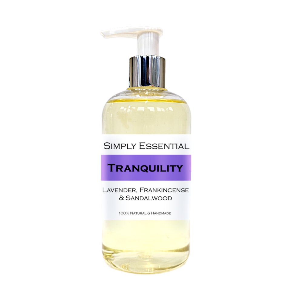 TRANQUILITY MASSAGE OIL with Lavender, Frankincense & Sandalwood 250ml