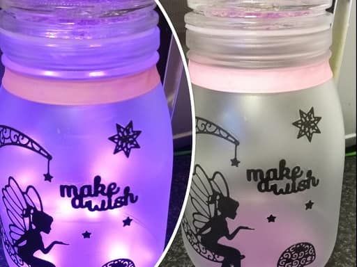 Handcrafted Fairy Light Jar / Night Light 