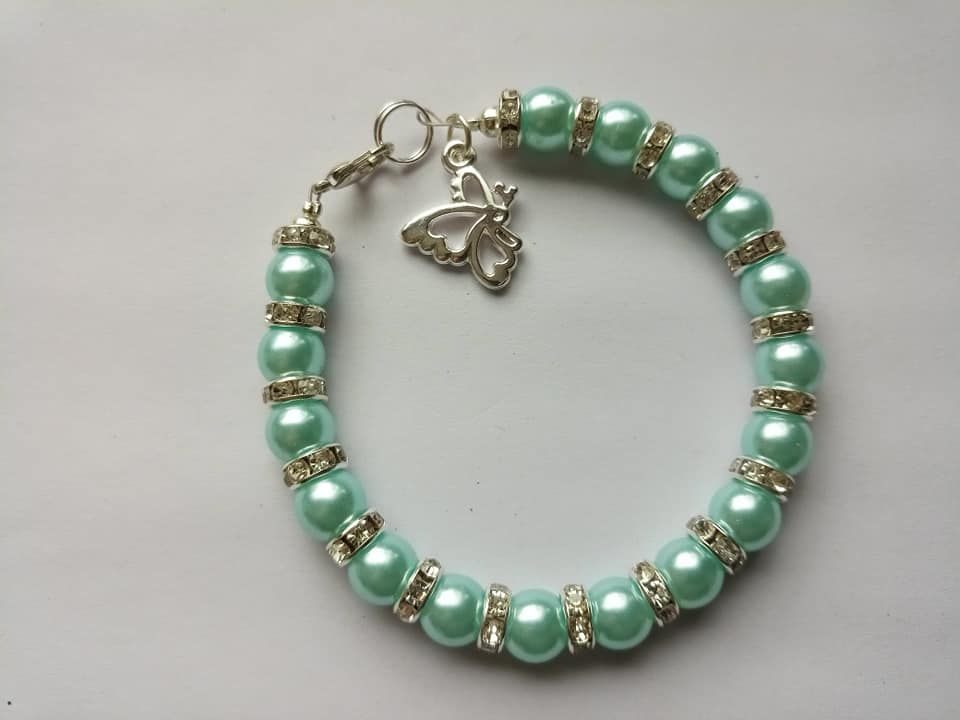 Light Blue Butterfly Bracelet