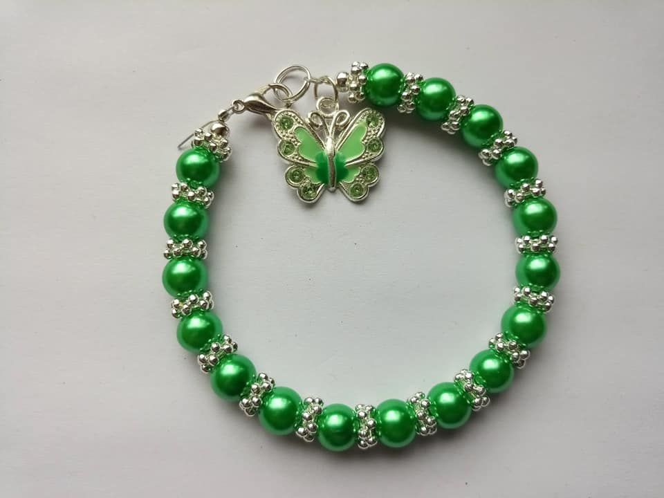 Green Butterfly Bracelet 