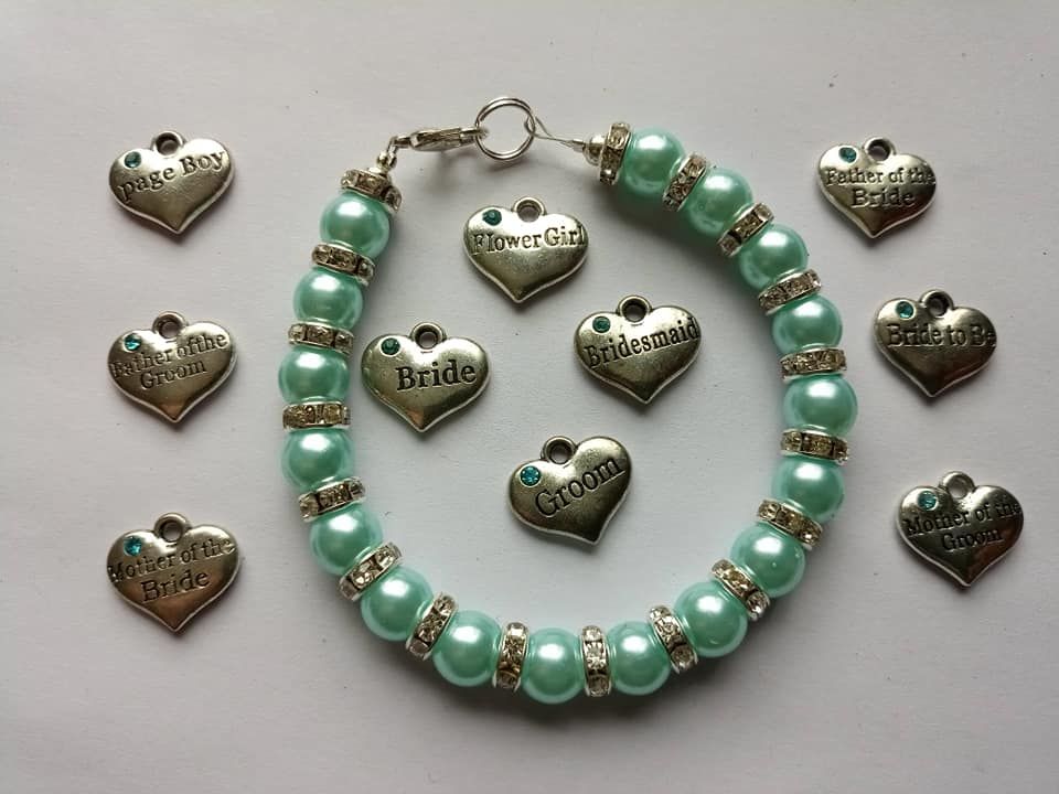 Baby Blue Wedding Bracelet