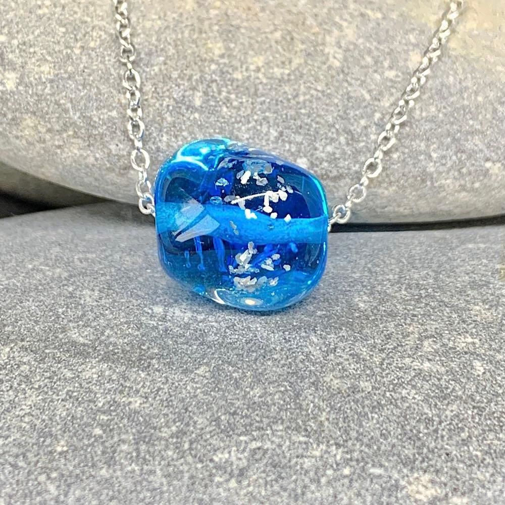 Aqua sparkle necklace 