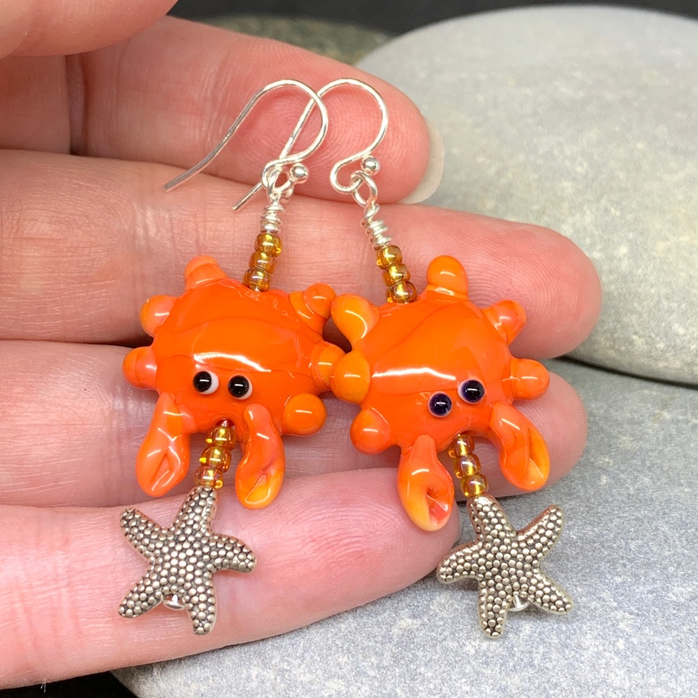 Colin the Crab earrings
