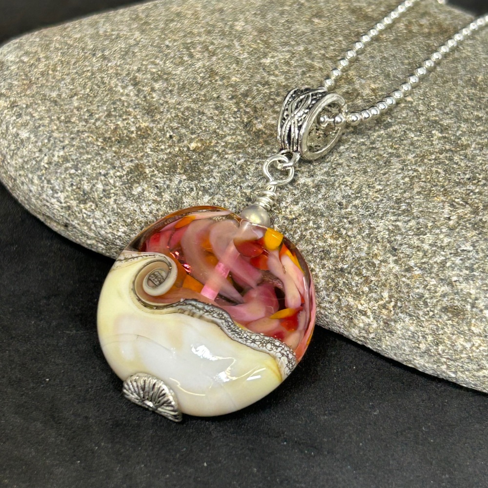 Fruit Salad lampwork pendant