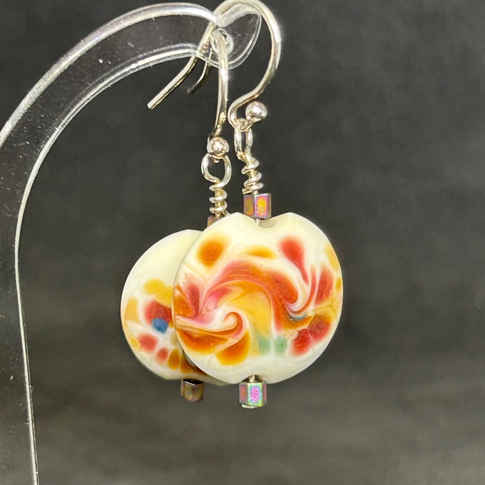 Autumn swirls earrings