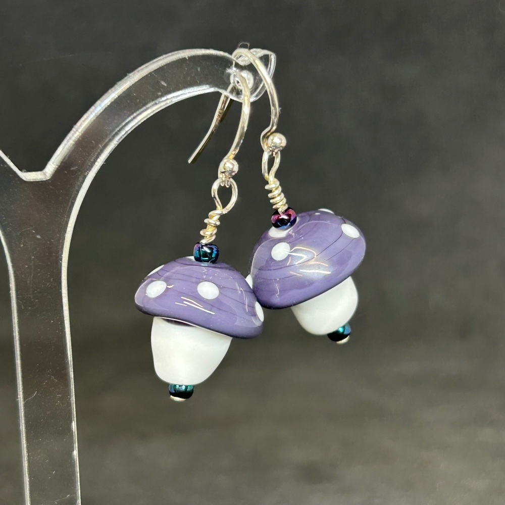 Funky fungi earrings