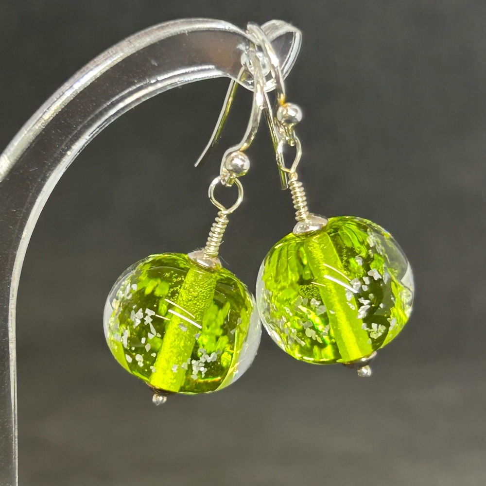 Glitter baubles earrings