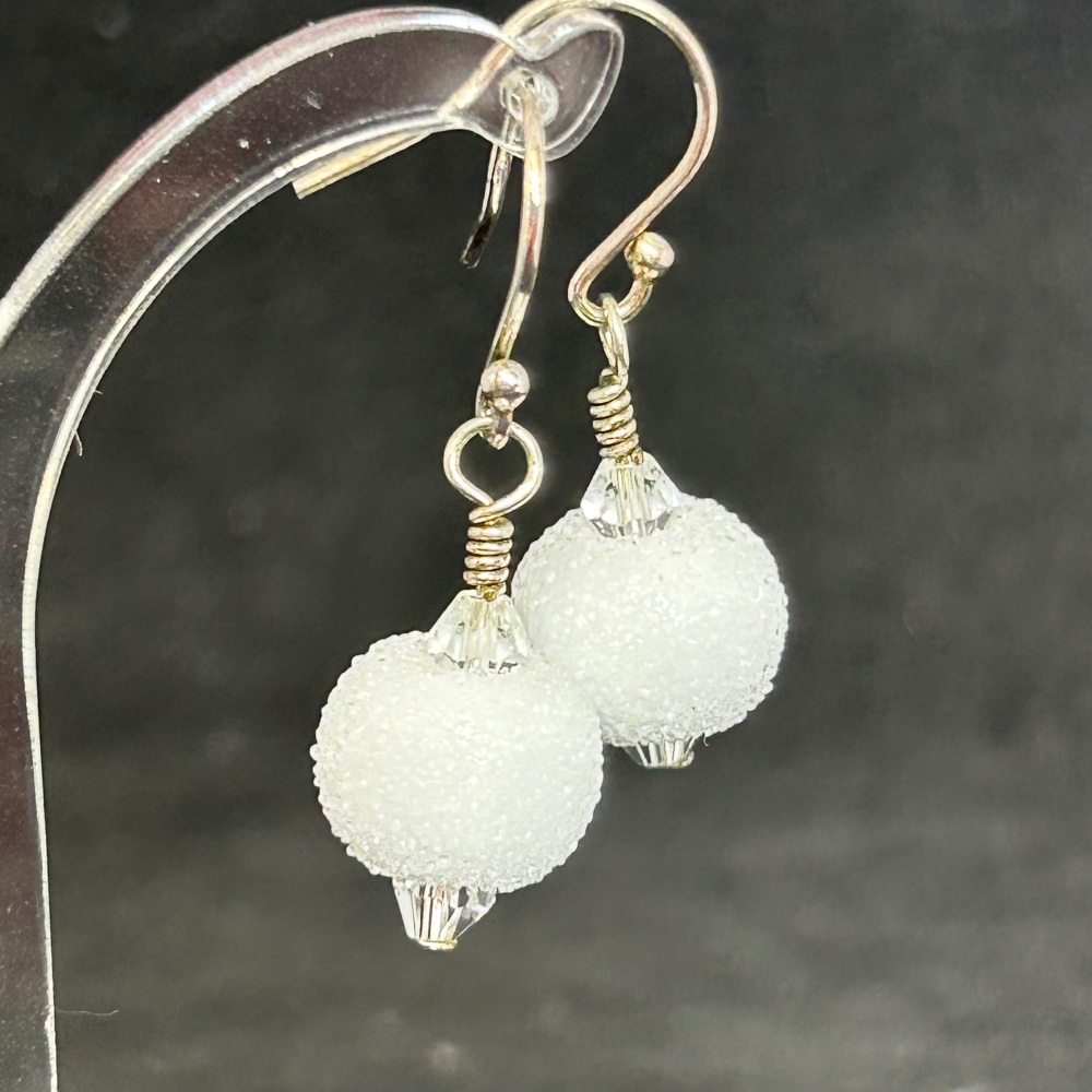 'Snowball'  bauble earrings