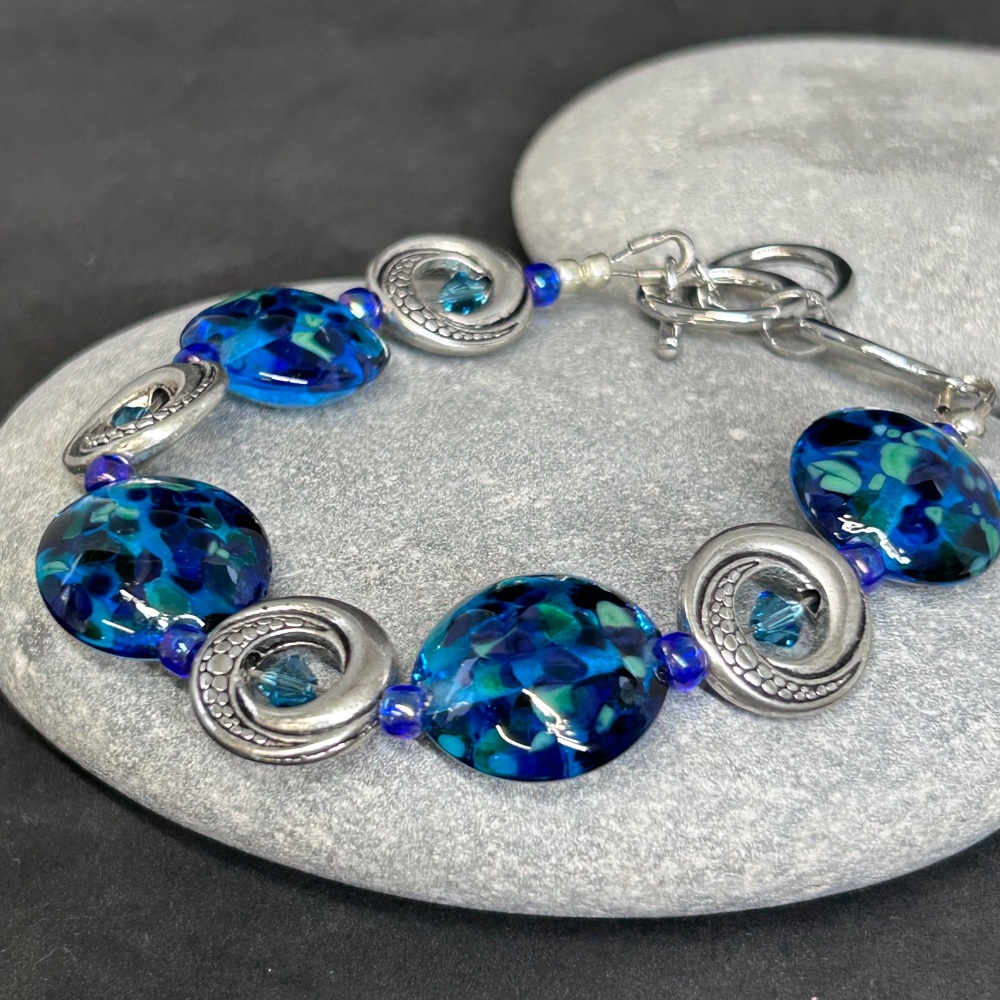 Ocean.  Multi sized bracelet