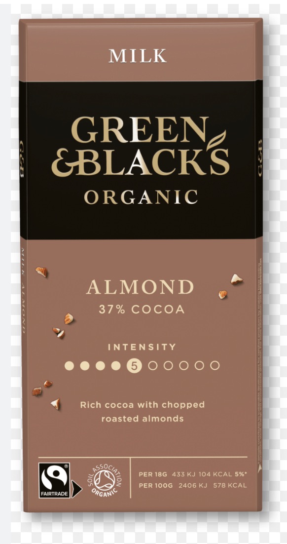 Green and Black Almond 90gm bar best before 02/2023 price for 32 bars free 