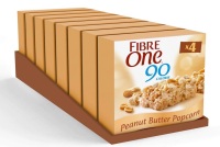 Fibre one peanut popcorn cereal bar 5 x 4 pack best before 27/5/23 price for 20 bars includes free postage