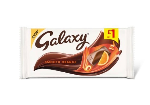 Galaxy smooth orange milk 110gm chocolate bar best before 13/3/2022 price f