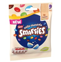 Nestle white smarties pouch best before 12/2023 price for 16 pouches includes free postage