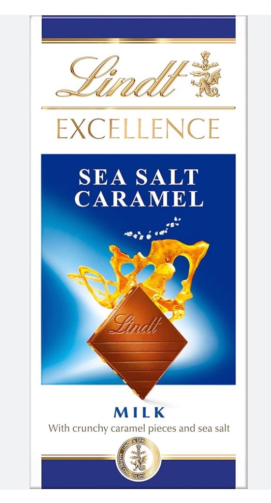 Lindt sea salt milk 100gm bars best before 06/2024 price for 10 includes fr
