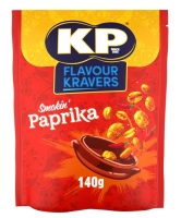 Kp flavour kravers smokin paprika peanuts 140gm pouch best before 25/11/2023 price for 7 pouches includes free postage