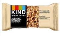 Kind whole grain almond butter 30gm. Best before 18/3/2023 price for 48 bars includes free postage