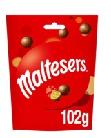 Malteser milk 102 gm pouch, best before 23/4/2023 price for 10 pouches includes free postage