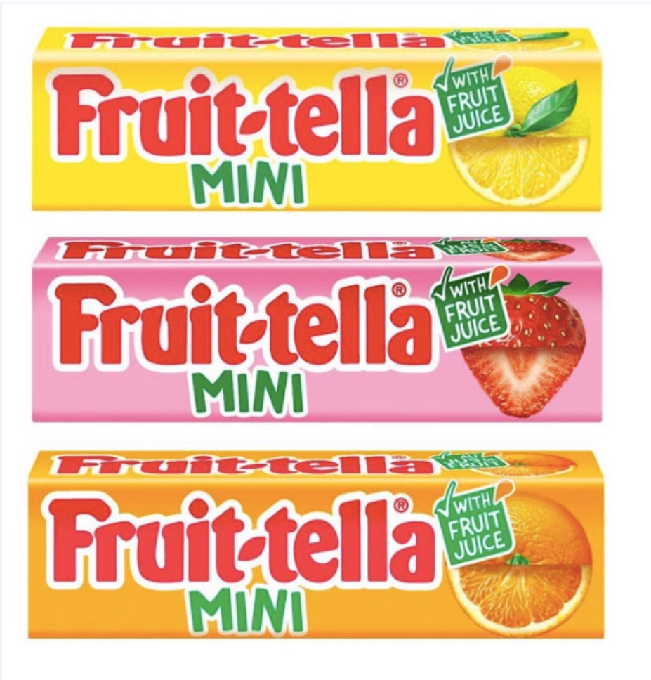 Fruit-tella mini fruit chews 12.5gm best before 04/2023 price for 50 includ