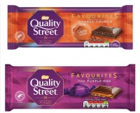 Quality street orange crunch and the purple one  87gm chocolate bar best before 04/2023 price for 18 bars includes free postage