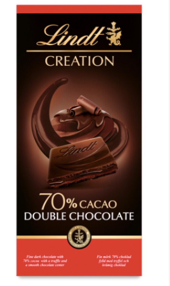 Lindt creation 70% cacao double chocolate 150gm best before 09/2023 price for 10 bars includes free postage