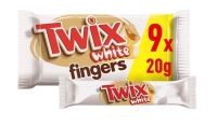 Twix fingers white chocolate 8 pack  180 gm best before 21/5/2023 Price for 9 packs includes free postage