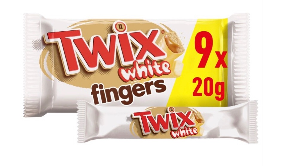 Twix fingers white chocolate 8 pack  180 gm best before 21/5/2023 Price for