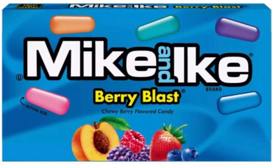 Mike and Ike berry blast theatre box best before 31/3/2024 price for 6 boxe