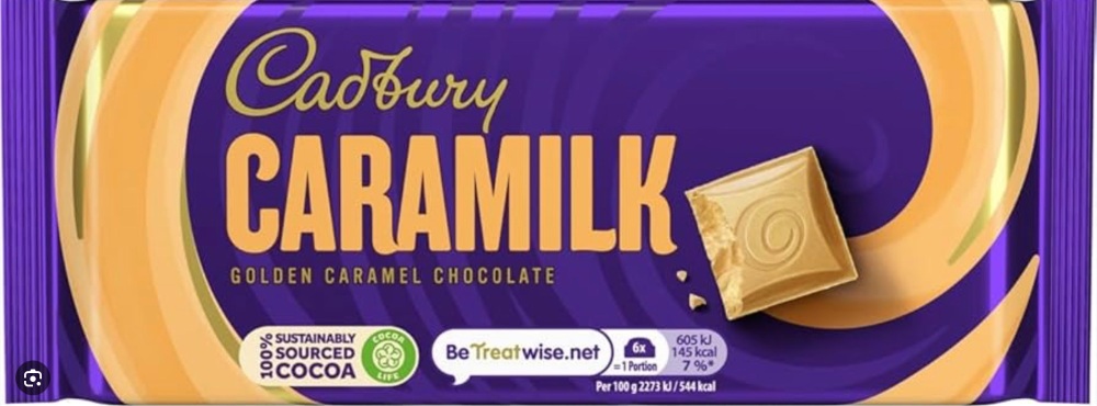 Cadbury caramilk caramel chocolate 80gm bar best before 26/7/2024 price for