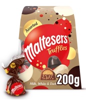 Malteser truffles assorted white and dark chocolate 200gm best before 23/6/2024 price for 2 boxes includes free postage