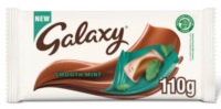 Galaxy smooth mint milk chocolate 110gm best before 10/10/2024 price for 12 bars includes free postage